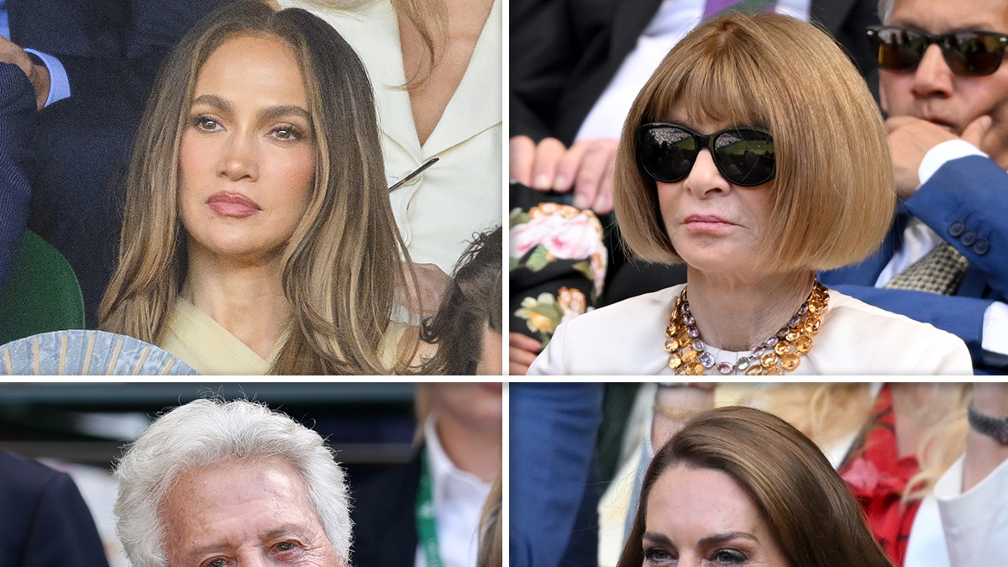 Celeb Attendees at Wimbledon Men’s Final: Kate Middleton & J.Lo