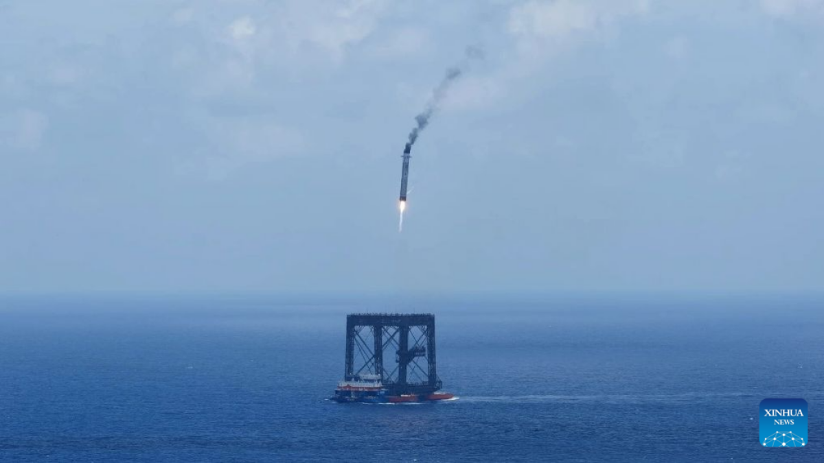 Long March-10B Booster Lands, Intensifying Rocket Race in China