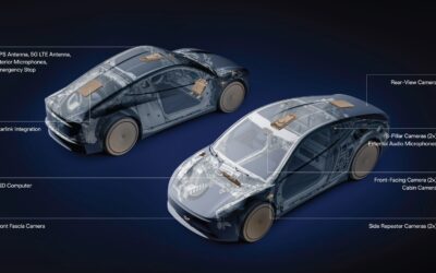 Cybercab with Built-In Starlink V5 Antenna Teased by Tesla