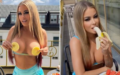 Topless Fruit Session with Carmen Electra: Utterly Steamy