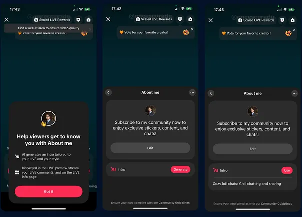 AI-Generated Intros Now Available on TikTok Live AI-Generated Intros Now Available on TikTok Live