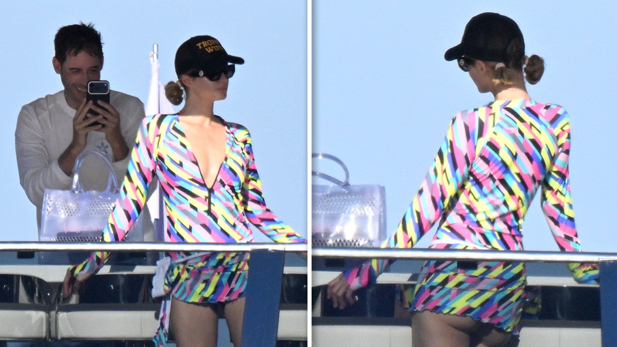 Bare Butt of Paris Hilton Shines on Italian Yacht Trip