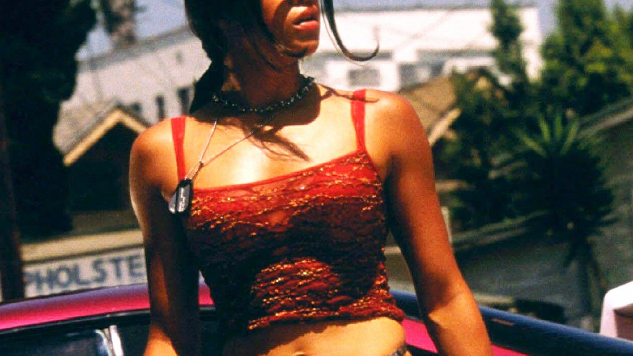 Guess the Car Babe in a Crop Top Guess the Car Babe in a Crop Top