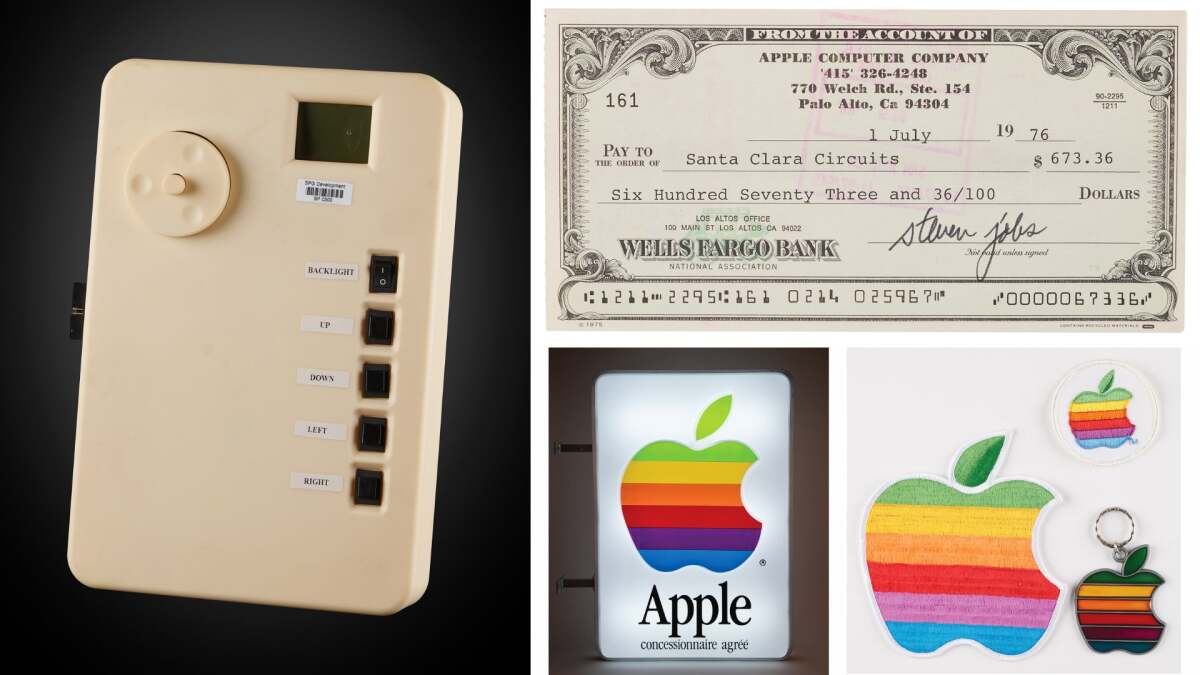 Apple memorabilia auction features Steve Jobs’ science project Apple memorabilia auction features Steve Jobs’ science project