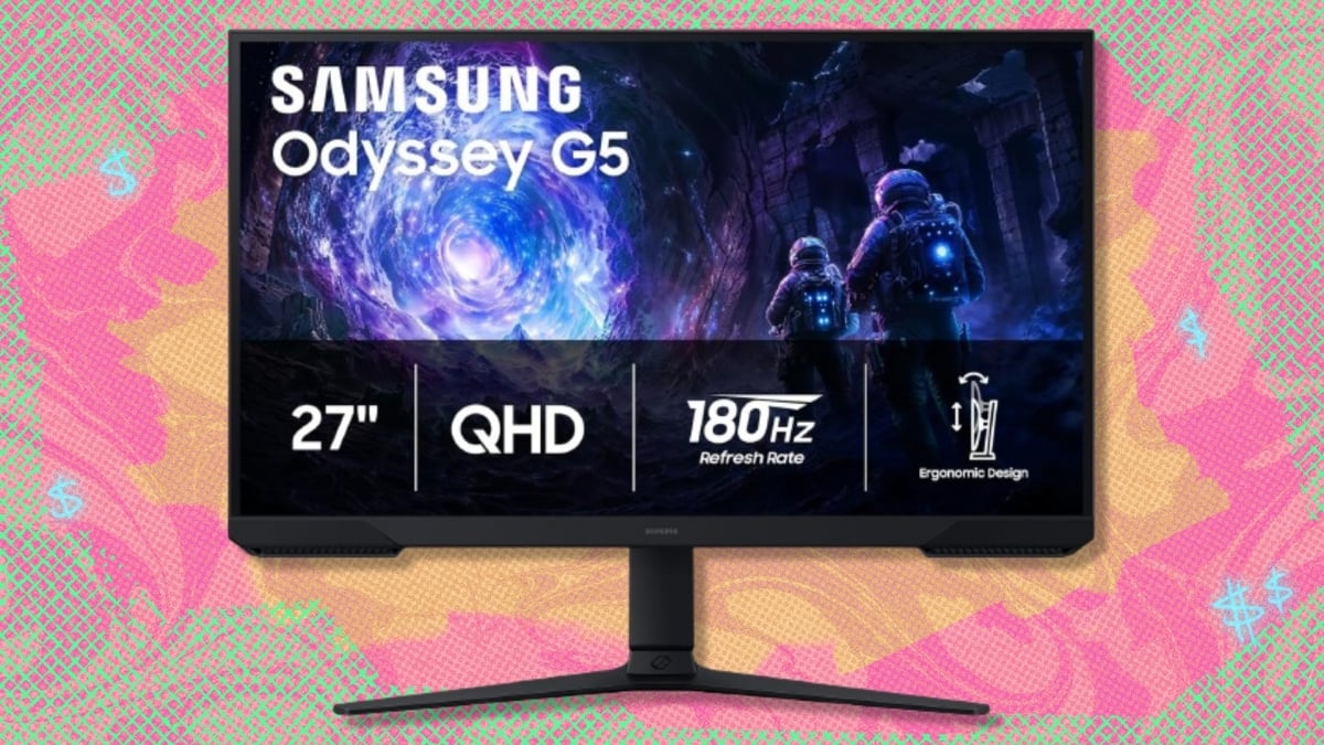 27-inch Samsung Odyssey G5 Gaming Monitor Deal: Save 32%