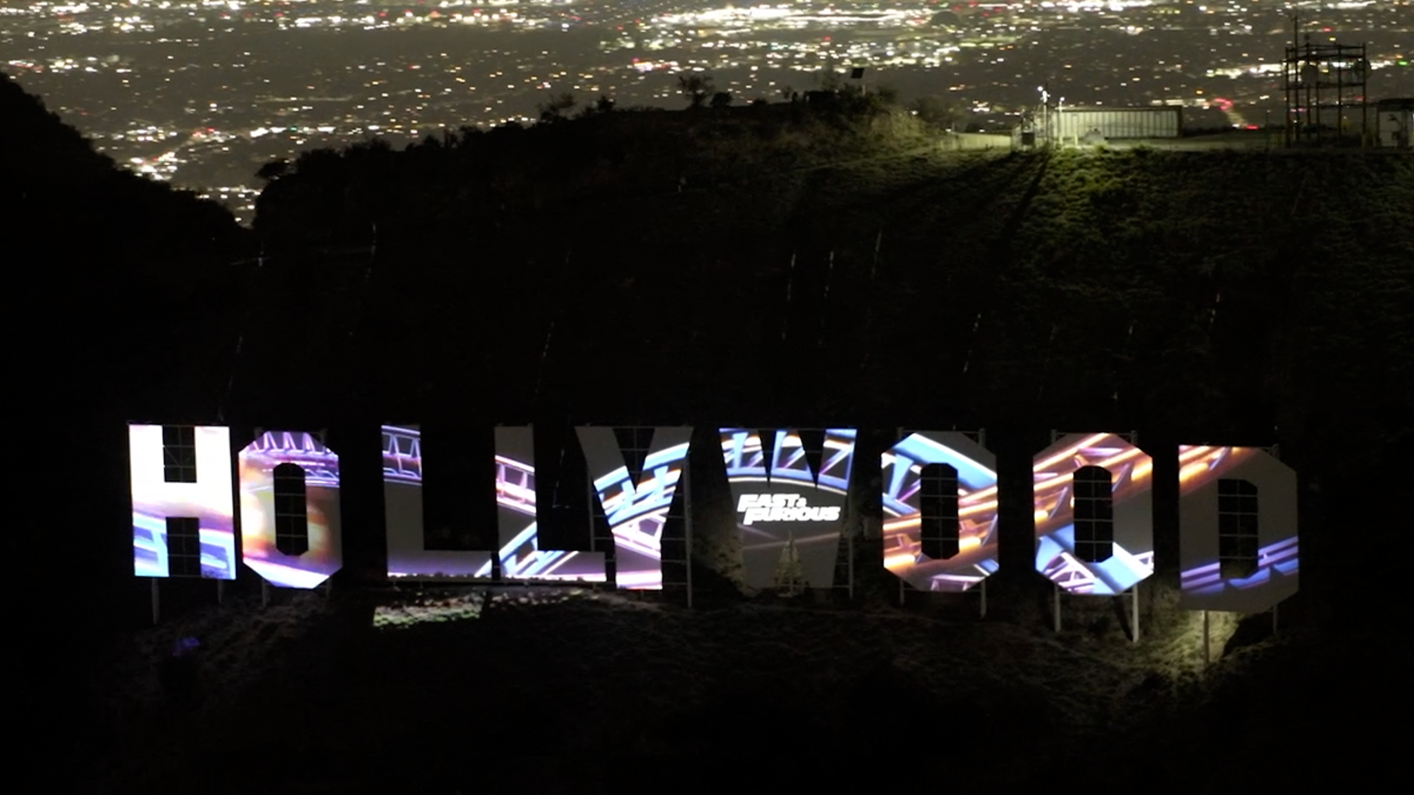 Fast & Furious Ride Now Dominates Hollywood Sign Fast & Furious Ride Now Dominates Hollywood Sign