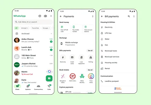 Bill Payment Feature Launches on WhatsApp in India Bill Payment Feature Launches on WhatsApp in India
