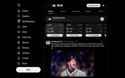 MLB Gametime Experience Launched by X